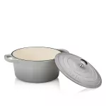 KELA-Naczynie żeliwne 3,8 l okrągłe j.szare Calido - 2
