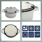 KELA-Naczynie żeliwne 3,8 l okrągłe j.szare Calido - 4