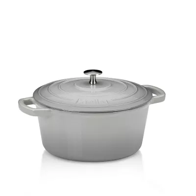 KELA-Naczynie żeliwne 3,8 l okrągłe j.szare Calido