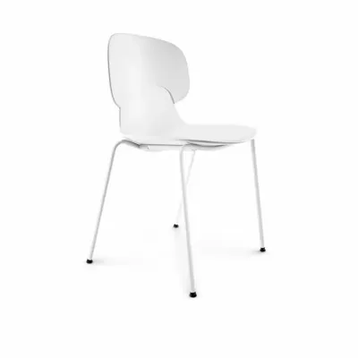 COMBO shell chair, white