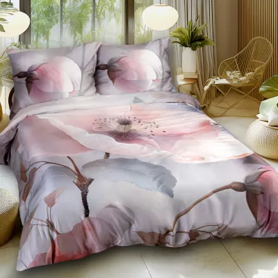 Pościel satyna bawełniana 12408/220x200+2posz.50x70 SATYNLOVE PREMIUM