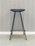 Hoker stołek barowy 73x37 cm Barry czarny Nordal - 2