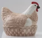 MC-Pojemnik Kura ceramiczna do przechowywania jaj - 2