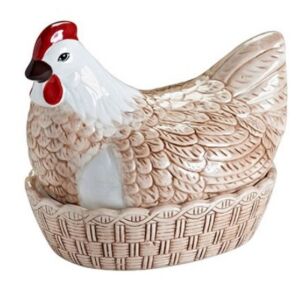 MC-Pojemnik Kura ceramiczna do przechowywania jaj