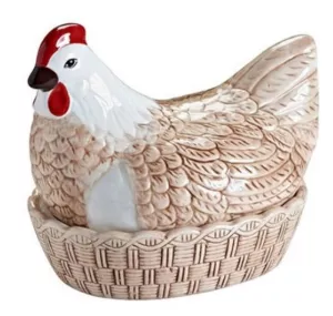 MC-Pojemnik Kura ceramiczna do przechowywania jaj