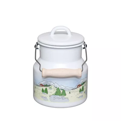 Kanka emaliowana na mleko 1l biała Landlust Riess