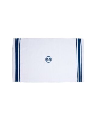 OM-Dywanik łazienkowy MonogrLinea60x100cm b.morski