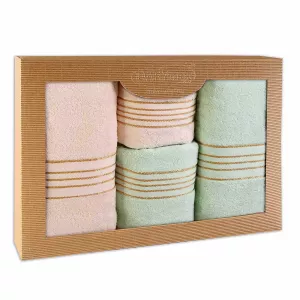 Ręcznik D Bawełna 100% Tiwano Krem + Mięta (P) 2x50x90+2x70x140 kpl.