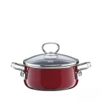 Zestaw garnków bordowy 3-częściowy Riess Rosso seria Premium - 3