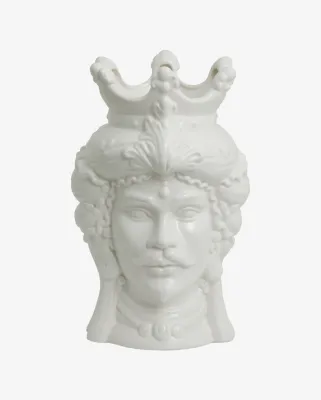 Wazon król REMIRE biały ceramiczny Nordal