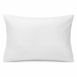 Poszewka hotelowa polibawełna PC-52/48 adamaszek pasy 4mm biała/70x80