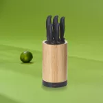KELA-Zestaw 5 noży w bloku 6el.czarny bambus Acida - 4