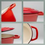 KELA-Brytfanna owalna z pokrywą 4l czerwona Calido - 4