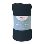 Prześcieradło jersey z gumką BASIC 026/CIEMNY GRANAT/160x200 - 2