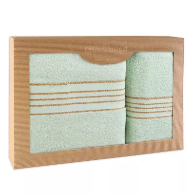 Ręcznik D Bawełna 100% Tiwano Mięta (P) 50x90+70x140 kpl.