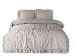 Pościel bawełniana NATURAL CREAM/220X200(P) STONEWASHED - 2