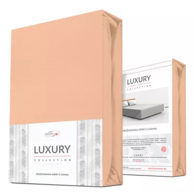 Prześcieradło jersey elastan z gumką PINK/RÓŻ/160x200x30