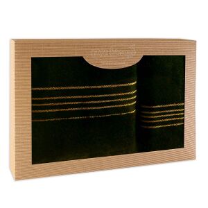 Ręcznik D Bawełna 100% Tiwano Czarny (P) 50x90+70x140 kpl.