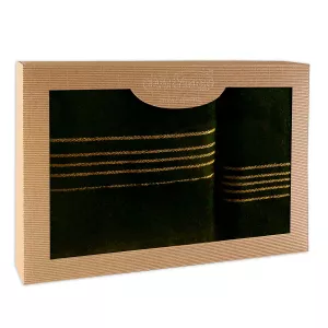 Ręcznik D Bawełna 100% Tiwano Czarny (P) 50x90+70x140 kpl.