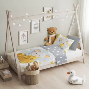 Pościel bawełna 100x135 + 40x60 Myszka