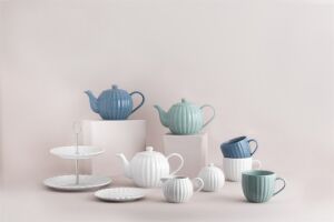 PK-Zestaw cukiernica + mlecznik biały Luxe