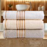 Ręcznik D Bawełna 100% Tiwano Biały + Czarny (P) 2x30x50+2x50x90+2x70x140 kpl. - 3