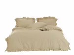 Pościel bawełniana AKDENIZ CREAM/220X200(P) STONEWASHED - 2