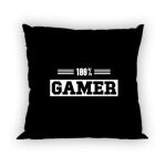 Poszewka bawełniana 40x40 Game czarna - 3