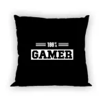 Poszewka bawełniana 40x40 Game czarna - 3