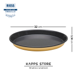 Forma do Pieczenia i Serwowania Riess 32 cm – Emaliowana, Okrągła, Żółta - 3