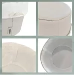 KELA-Koszyk na pieczywo L jasnoszary/biały Grana - 3