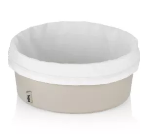 KELA-Koszyk na pieczywo L jasnoszary/biały Grana