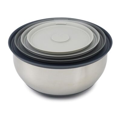 JJ-Zestaw misek z pokrywkami 8el. NestPrep&StoreSt