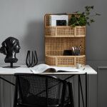 Fotel z drewna wiązowego z rattanem Wicky czarny Nordal - 5