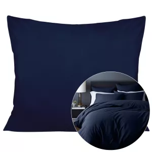Poszewka satyna bawełna ciemny granat 026/50x70