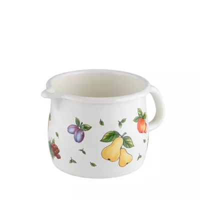 Kubek emaliowany z dzióbkiem 14 cm 1,7l  Riess FRUIT GARDEN