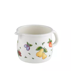 Kubek emaliowany z dzióbkiem 14 cm 1,7l  Riess FRUIT GARDEN