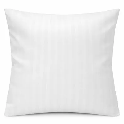 Poszewka hotelowa polibawełna PC-52/48 adamaszek pasy 1cm biała/40x40