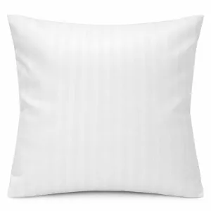 Poszewka hotelowa polibawełna PC-52/48 adamaszek pasy 1cm biała/40x40