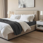 Prześcieradło jersey elastan z gumką BLACK/CZARNY/160x200x30 - 2