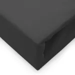 Prześcieradło jersey elastan z gumką BLACK/CZARNY/160x200x30 - 3