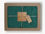 Pościel bawełniana DARK GREEN/160x200(P) STONEWASHED - 3