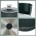 KELA-Naczynie kwadratowe 6l+pokrywa szklana Kerros - 2