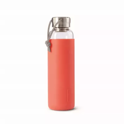 BB-Butelka szklana na wodę 600ml, koralowa