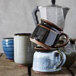 Kubek ceramiczny niebieski Madam Stoltz - 2