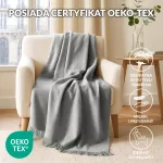 Koc T Bawełniany/BA896/200x220 j.popiel - 7