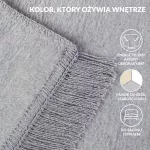 Koc T Bawełniany/BA896/200x220 j.popiel - 8