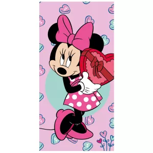 Ręcznik bawełniany 70x140 Myszka Minnie róż