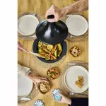 Tagine marki Peugeot seria Atlas czarny - ceramiczne naczynie do duszenia i gotowania w stylu marokańskim - 6