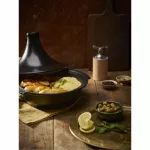 Tagine marki Peugeot seria Atlas czarny - ceramiczne naczynie do duszenia i gotowania w stylu marokańskim - 8